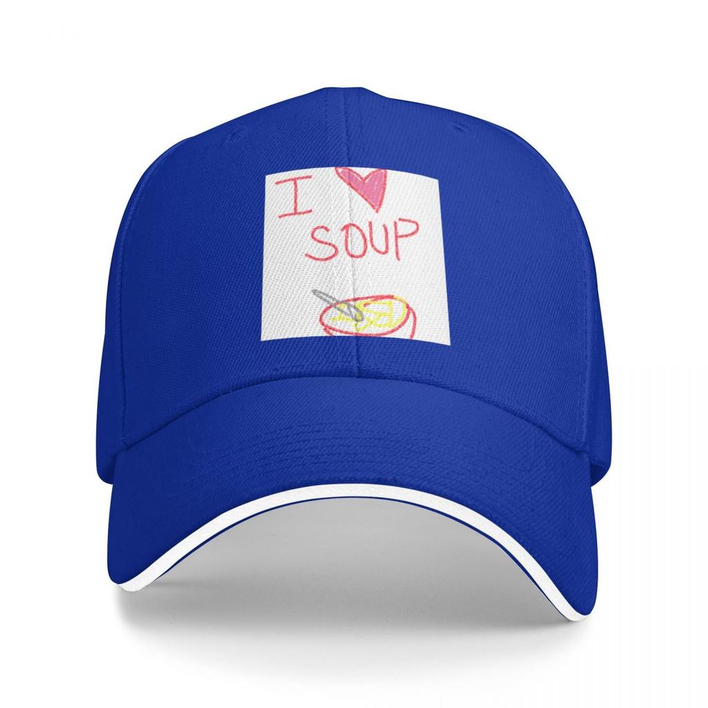 I love soup Baseball Cap Hat Beach Wild Ball Golf Wear Luxury man cap Men Womens