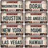 [MyPlate] Country City Style 15x30CM Plate Vintage Metal Sign Plaque Tin Sign Man Cave Decoration Bar Sign Club Poster Gift