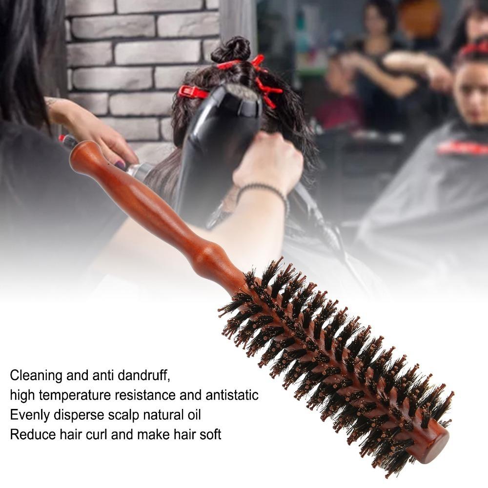 3pcs High Temperature Resistant Round Curling Styling Brush Round Styling Hair Brush Home Use
