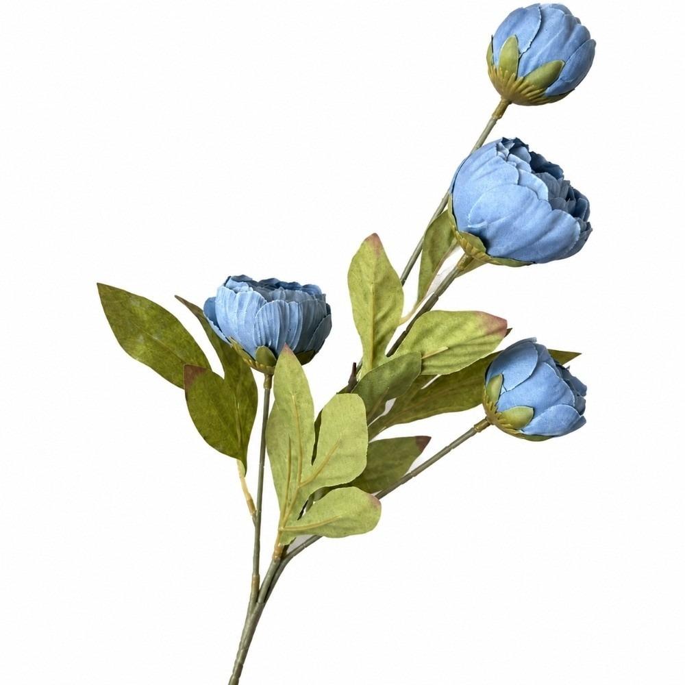 1Pc Long Stem Artificial Peony Bouquet 4 Heads Faux Peony Branch Party Wedding Bride Decoration