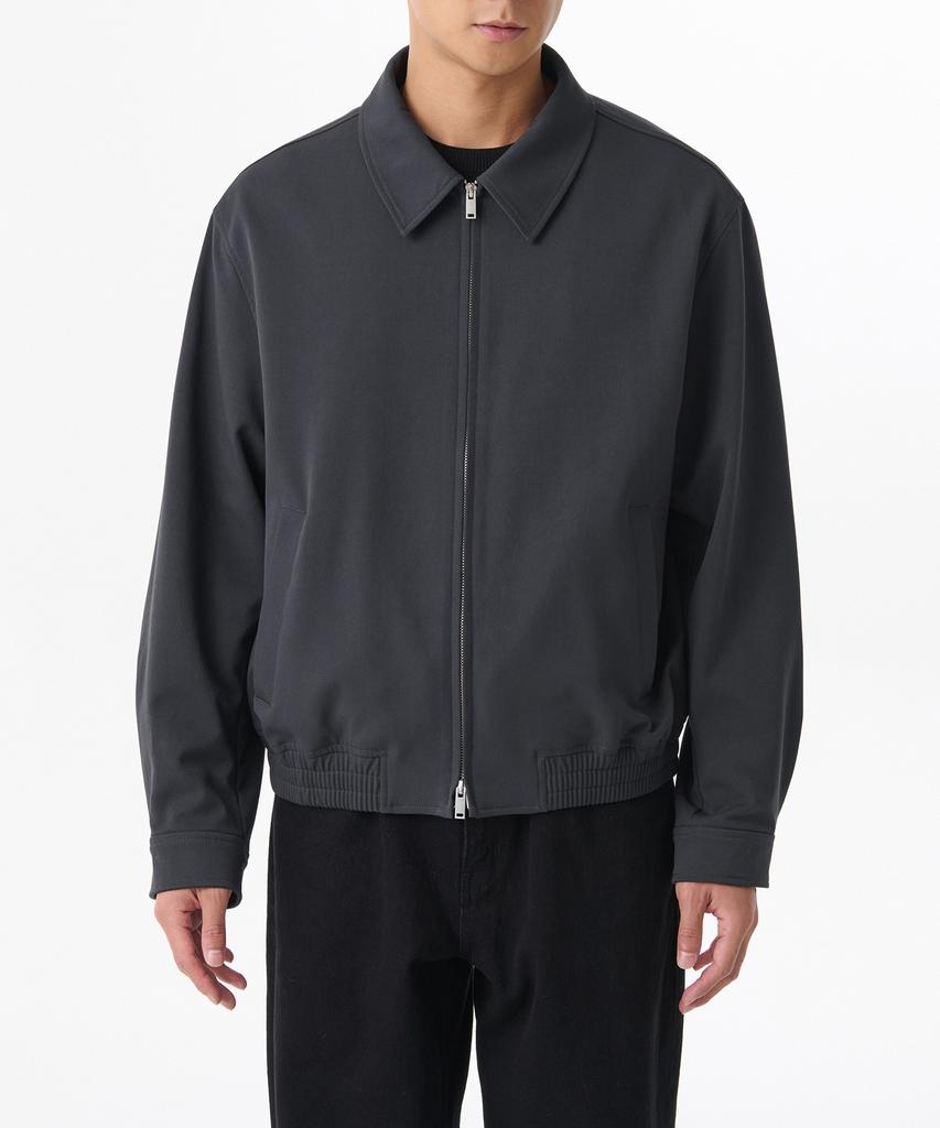 Musinsa Standard Relaxed Minimal Blouson Jacket [Iron Grey]