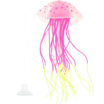 Silikon künstliche Qualle Aquarium Dekoration Realistisches Fischbecken Ornament Fluoreszierend Lebhaft Dekorative Aquarium Zubehör
