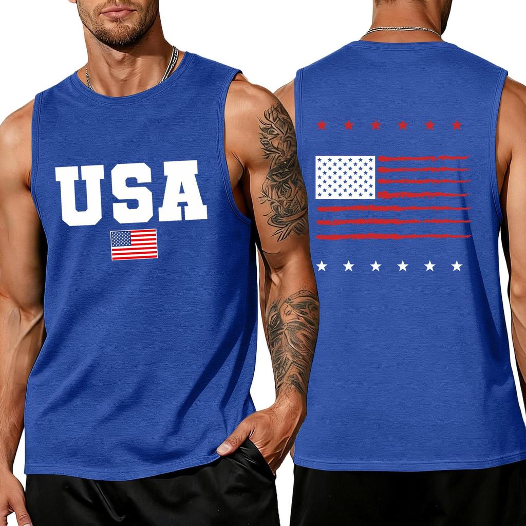 Herren Hemden 4. Juli USA Muskel Tanktops Patriotische Tanktops