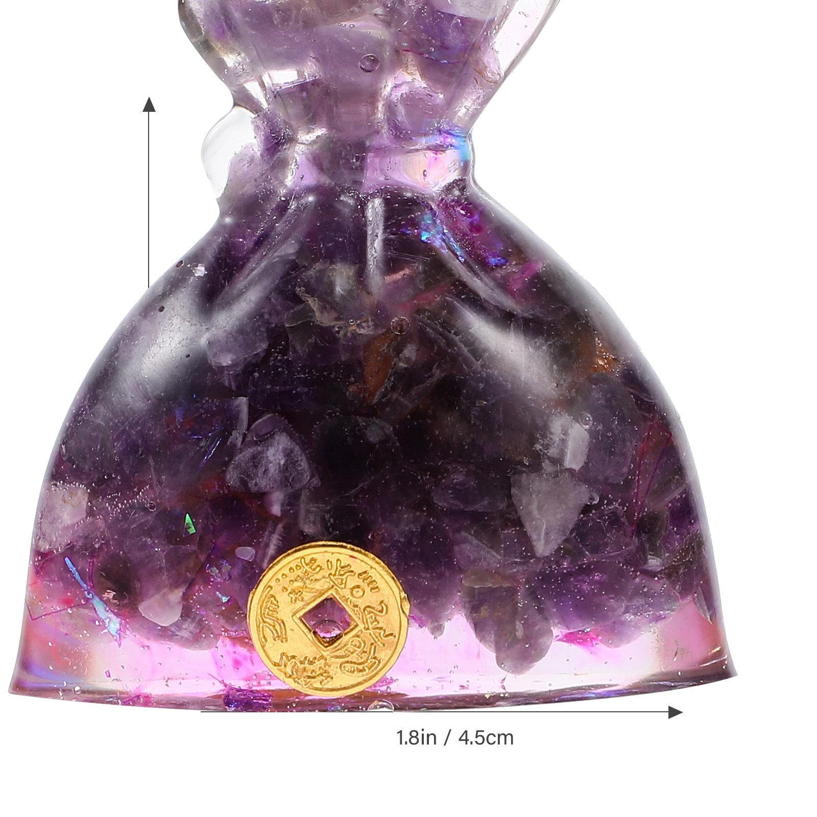 

Money Bag Shape Adornment Handmade Resin Desktop Cabinet Decor Creative Home Office Decorative Money Bag Ornament for Car and фиолетовый