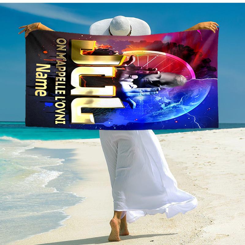 Personalized customized proof beach towel with Jul rapper pattern - soft, absorbent,quick-drying,perfect swimming,camping&bathing