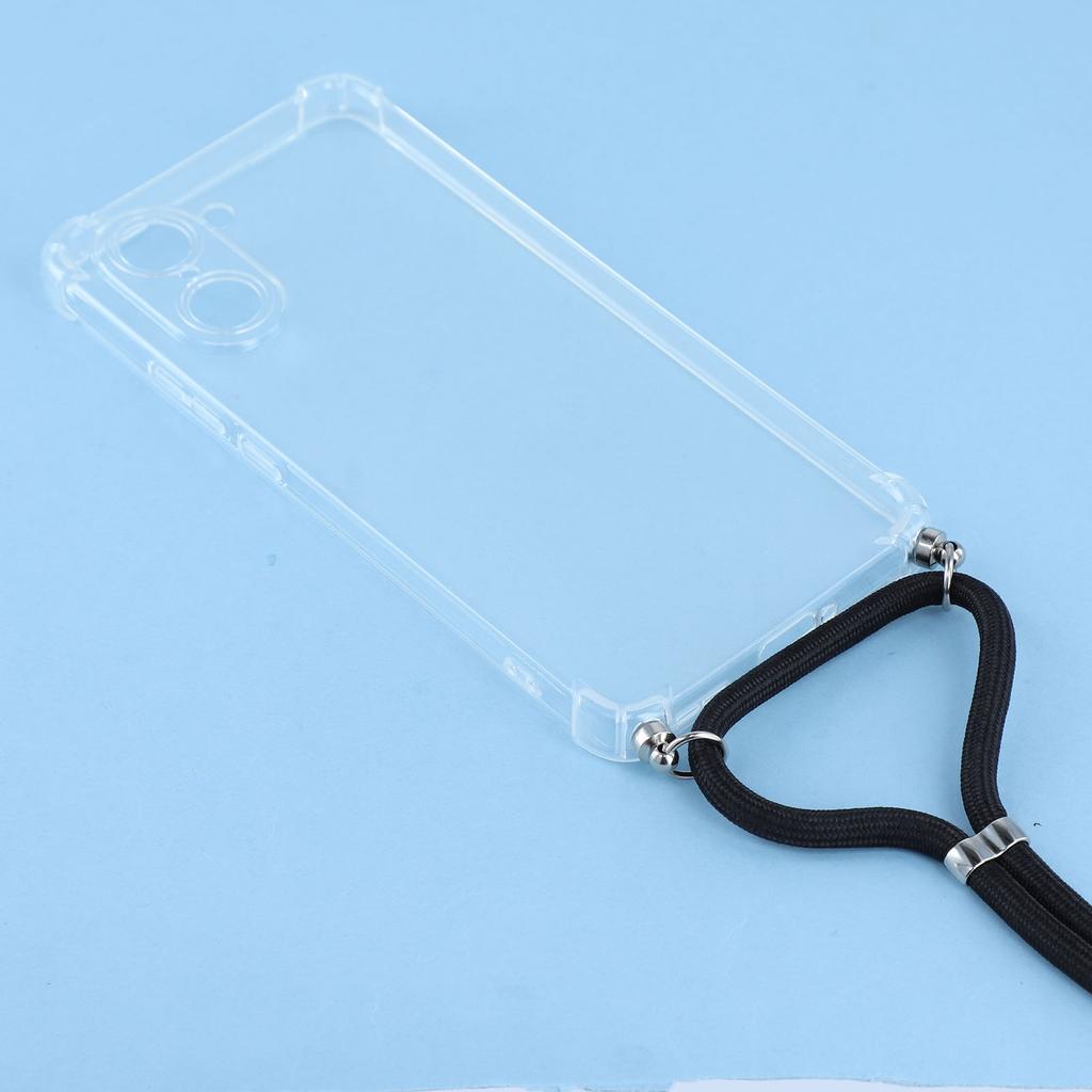 For OnePlus Nord CE5 5G/Ace 5 Racing 5G Case Reinforced Corner TPU Clear Phone Cover with Lanyard