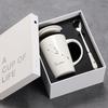 12 Twelve Constellation Ceramic Cups, Water Cups, Gift Box Set, Coffee Cup With Lid Spoon