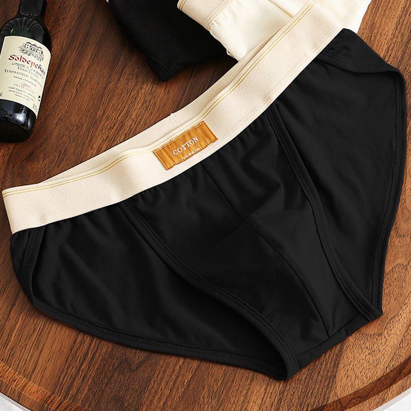 

Чоловіча бавовняна нижня білизна Ретро Однотонні Чоловічі дихаючі та зручні молодіжні трикутні шорти Шорти 3XL