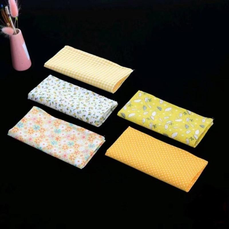 Flower Printing Handkerchief 10PCS Pocket Hankie Towel Sweat Wiping Cloth Kerchief for Adult Unisex Gifts Packing Cloth
