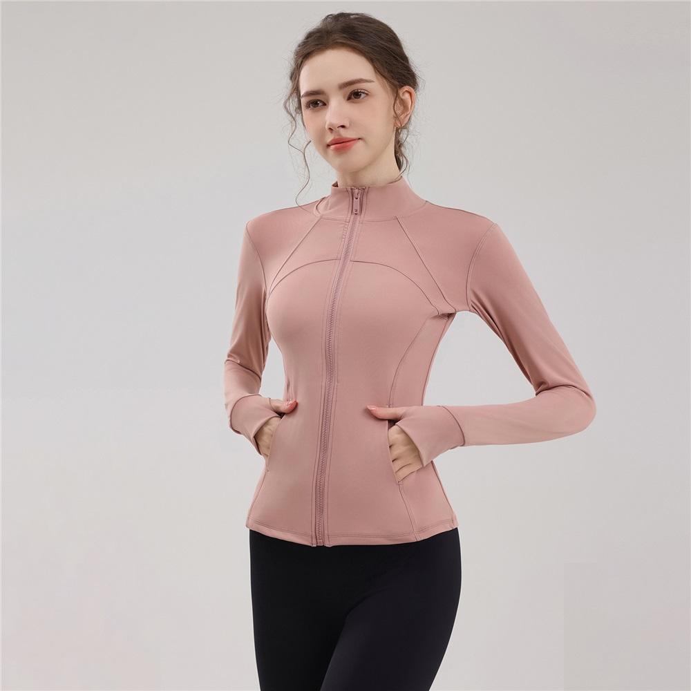 The New Yoga Pilates Jacket Is Slimming And Form-fitting, With A Stand-up Collar  High-end And Versatile Running, Fitness And Cycling Suit 