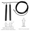 Adult Aluminium Alloy Rope Jumprope Steel Wire Bearing Fitness Sport Equipmentblack
