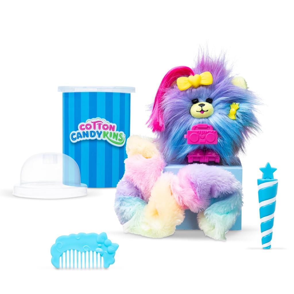 Cotton Candykin - Surprise Collectible Plush Furry Stuffed Animal for Girls and Boys, Kids and Toddlers, Surprise Toy