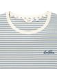 LEE Women'S Ribbed Stripe T-Shirt Light Blue