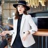 Khaki Slim Fit Casual Blazer for Women - Spring/Autumn 2026 High-End Style