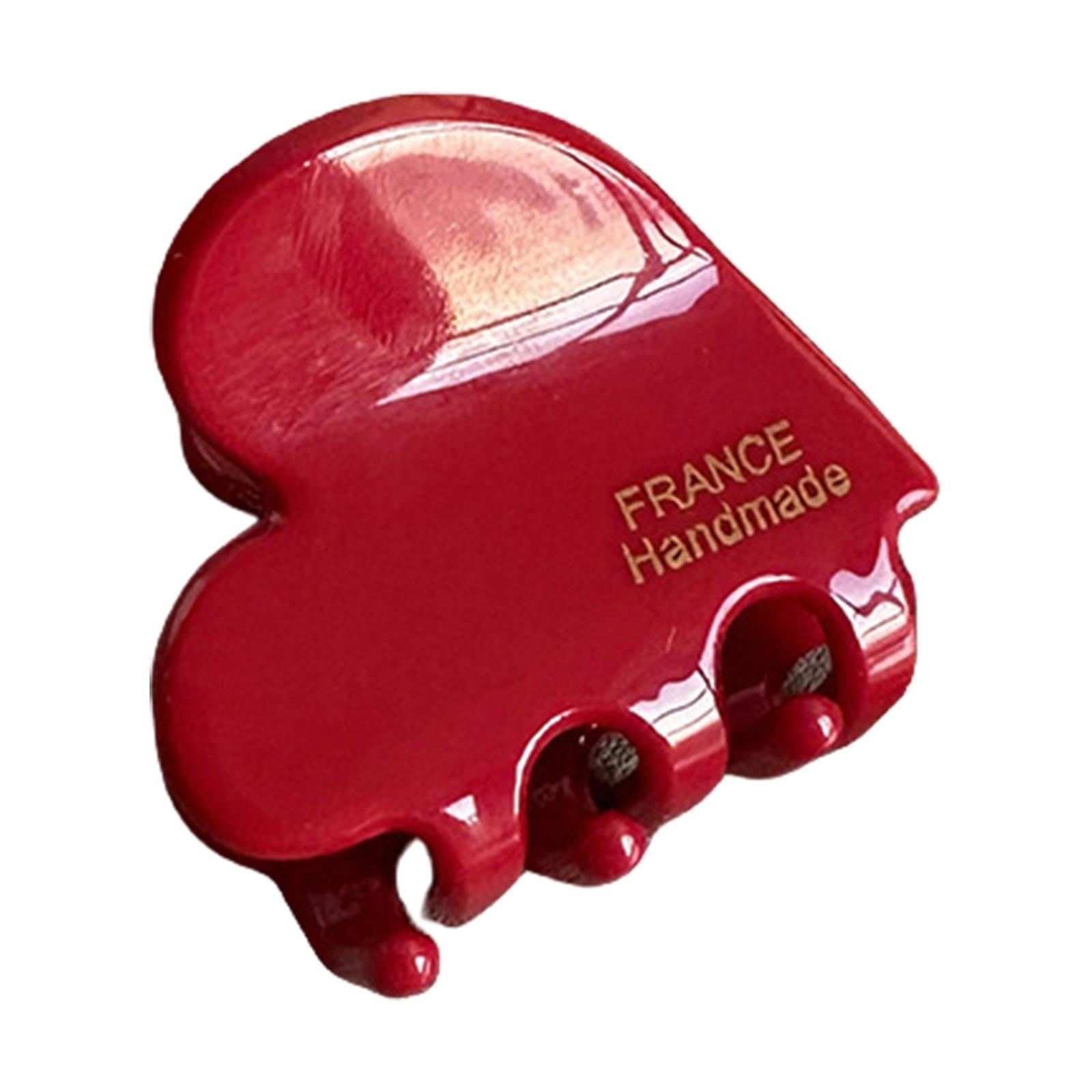 

Маленькие заколки для волос в форме сердца из ацетата для женщин и мужчин, нескользящие, в корейском стиле, аксессуары для волос 4