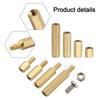 Brass Standoff Kit Male Female Standoff Nut Brass Finish Multiple Sizes Portable Design For Computer Assembly Easy To Carry