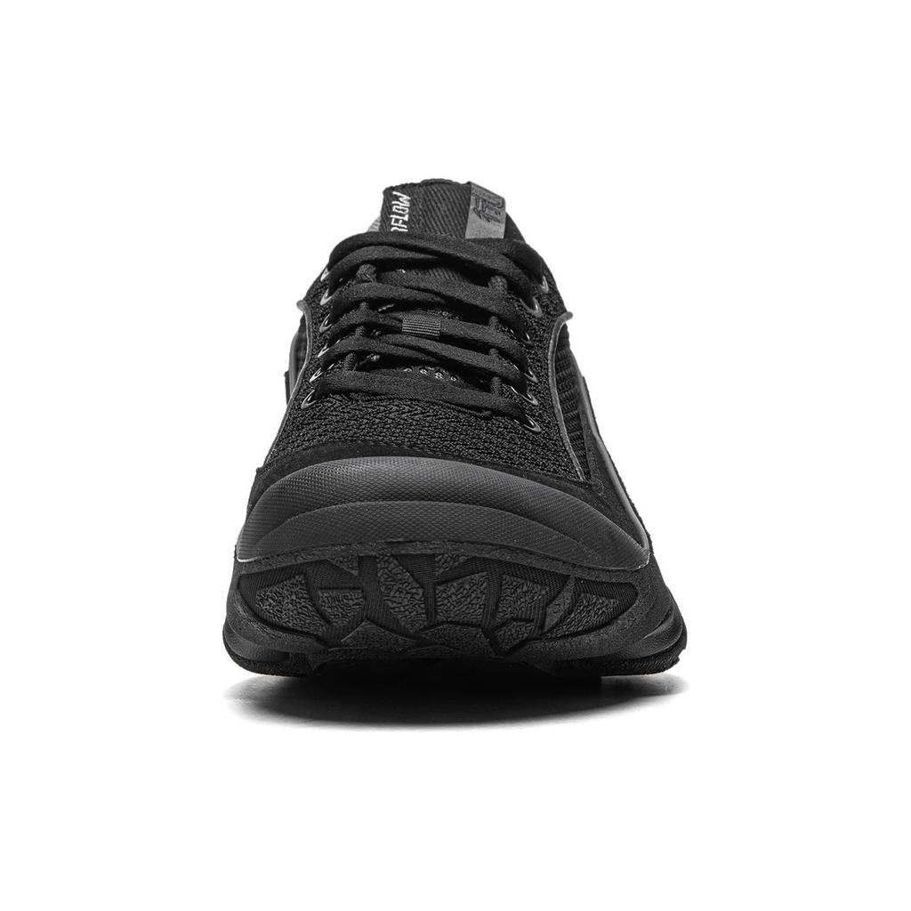 New LiNing Cushioning Abrasion Resistant Breathable Low Top Running Shoes Men's Black AGLU149-4