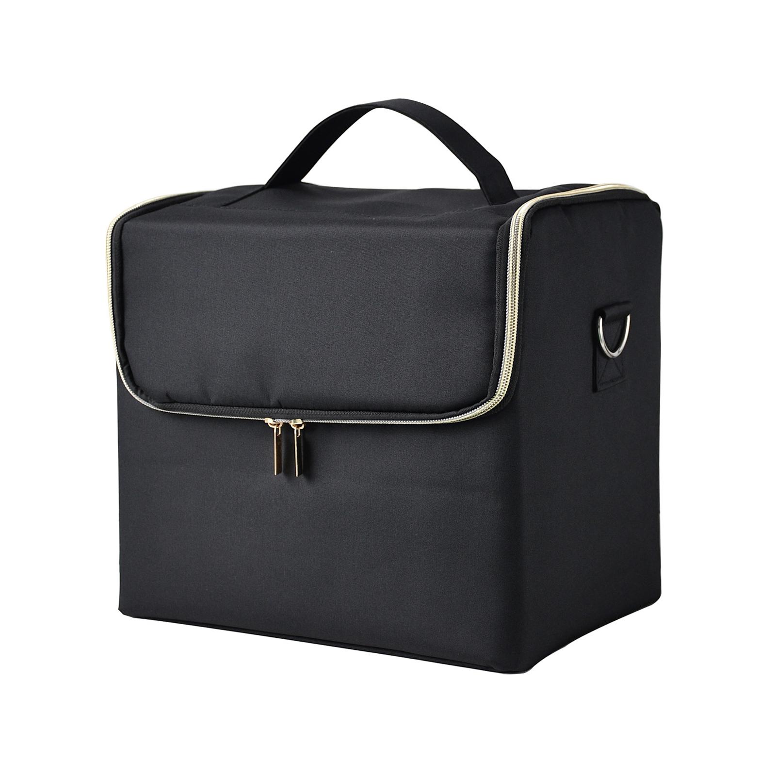 

Сумка для макияжа, ручная большая вместительная многослойная сумка для маникюра, парикмахерской, вышивки, набор инструментов для хранения косметики, сумка для туалетных принадлежностей