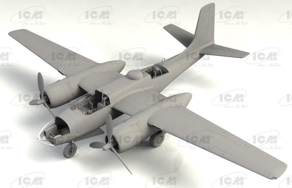 ICM 1/48 WWII US Army A-26C-15 Invader Plastic Model Kit 48283