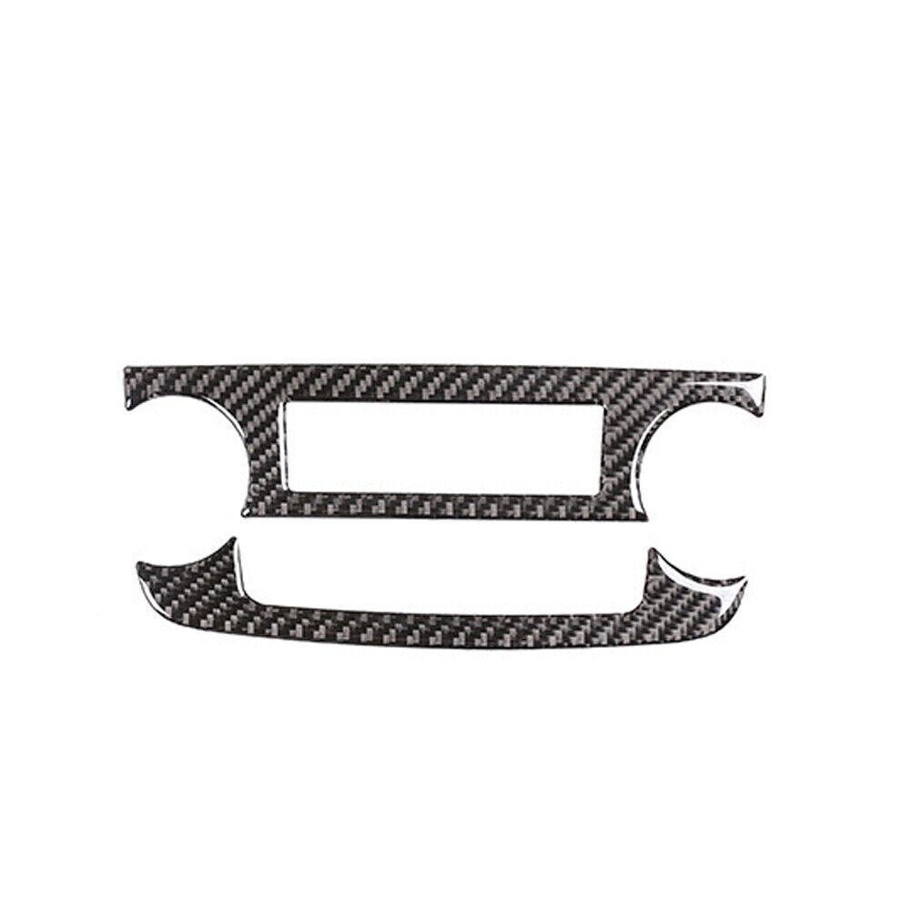 For Honda CR-V CRV 2007-2011 2Pcs Air-con Climate Frame Cover Decor Carbon Fiber