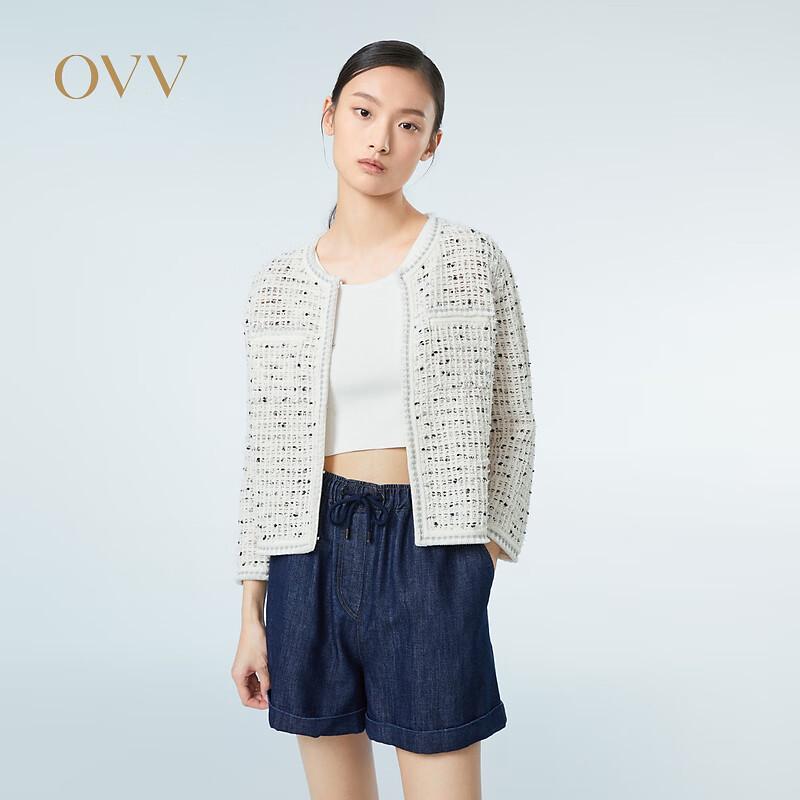 OVV Women s Lightweight Tweed Knit Cardigan S