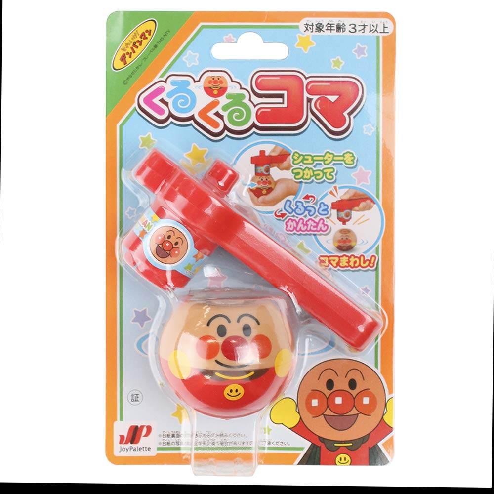 JOYPALETTE Anpanman Kuru Kuru Top Toy Game Ages 3 and Up 166495