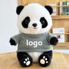 Adorable Panda Plush Toy with Outfit - Chengdu Souvenir and Festival Gift, Customizable with Logo.