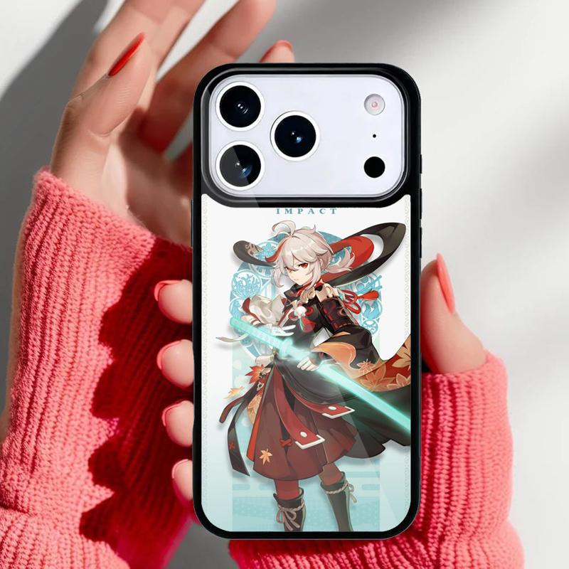 Genshin Impact Kaedehara Kazuha Phone Case for iPhone 17 16 15 14 13 Pro Max Back Cover for 12 11 Pro Coque