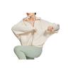 Li Ning Training Series Solid Color Sports Long Sleeve Hooded Sweatshirt Women Sweatshirt Vanilla-White AWDSG86-3