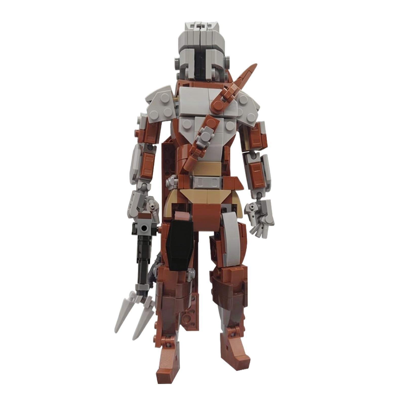 

Building Block Action Figure Model Kit Assembled Robot Warrior Toy with Weapon Accessories Compatible with Popular Construction Sets one size