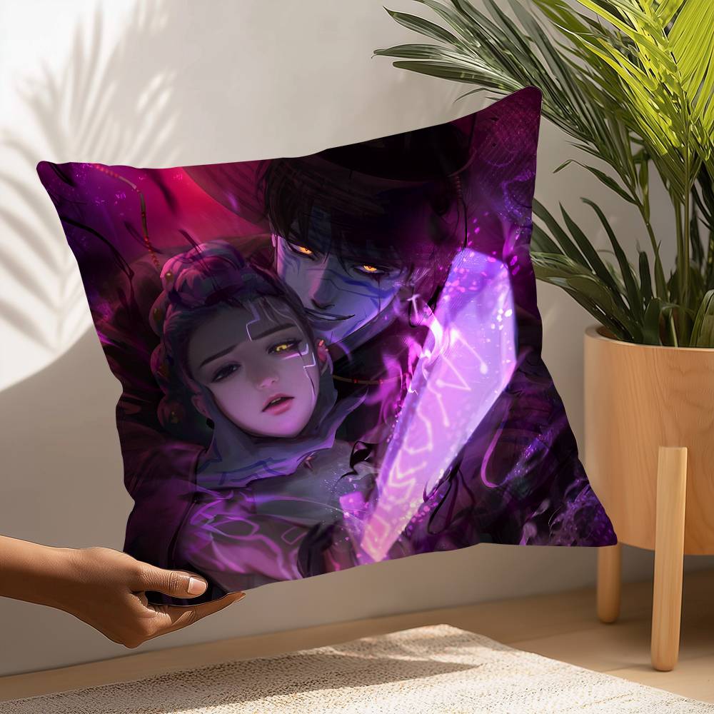 K-kpop D-Demon H-Hunters Pillow Case Plush Fabric Soft  Pillowcase Double Sided Print Cushion Cover Household Gifts