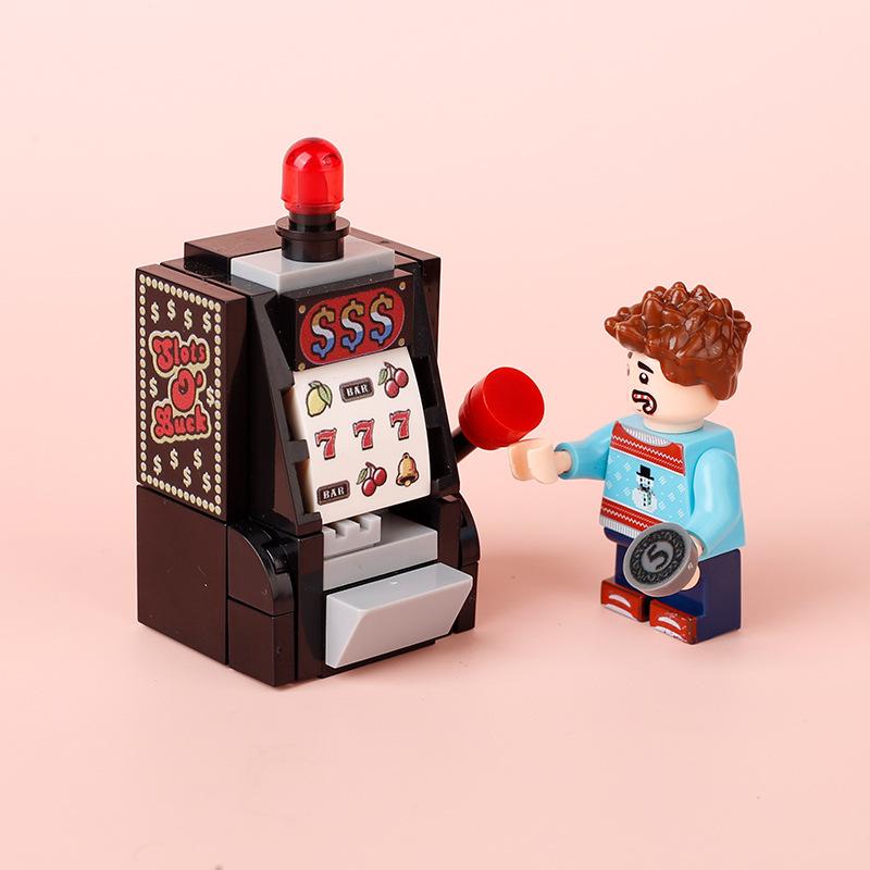 Street View Mahjong Machine Poker Table Game Machine Leisure Entertainment Small Particle Mosaic Building Block