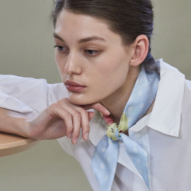 ANA MAISON Anamaison Lager Twilly Silk Scarf [PMT-1408]