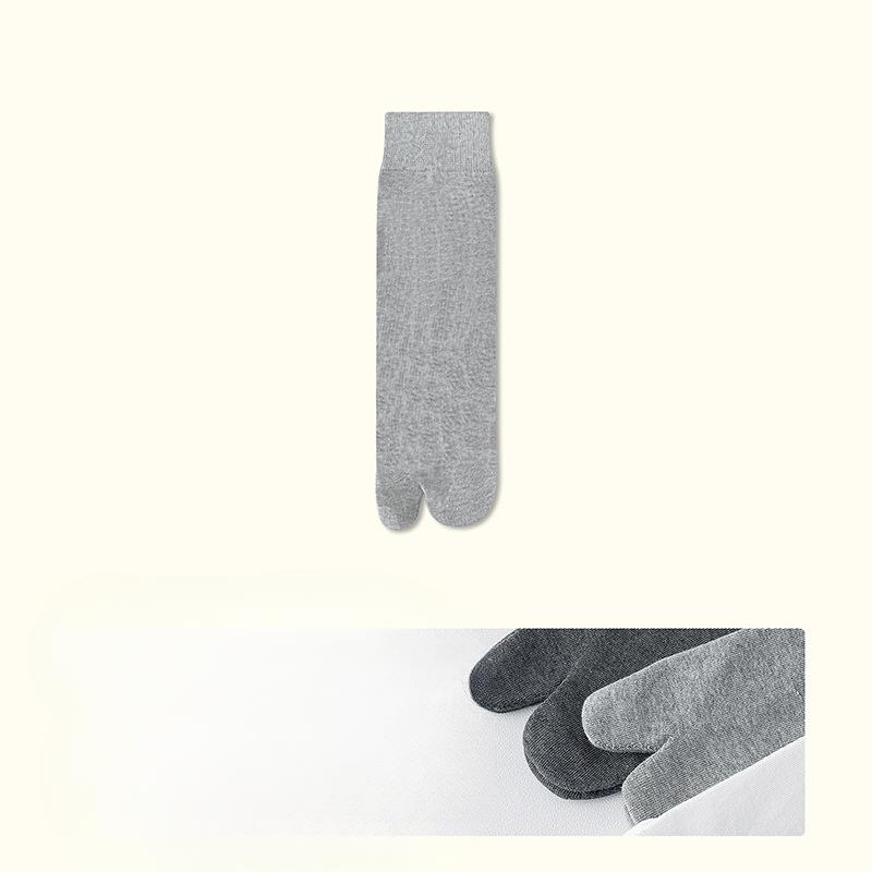 Men's Summer Sports Deodorant Sweat Absorption Tube Two Toe Socks