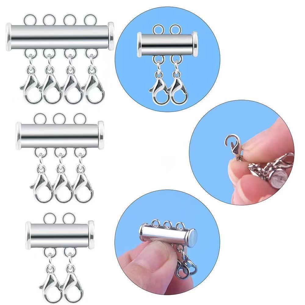 Color-Protective Magnetic Multi-Row Clasp for DIY Bracelet/Necklace