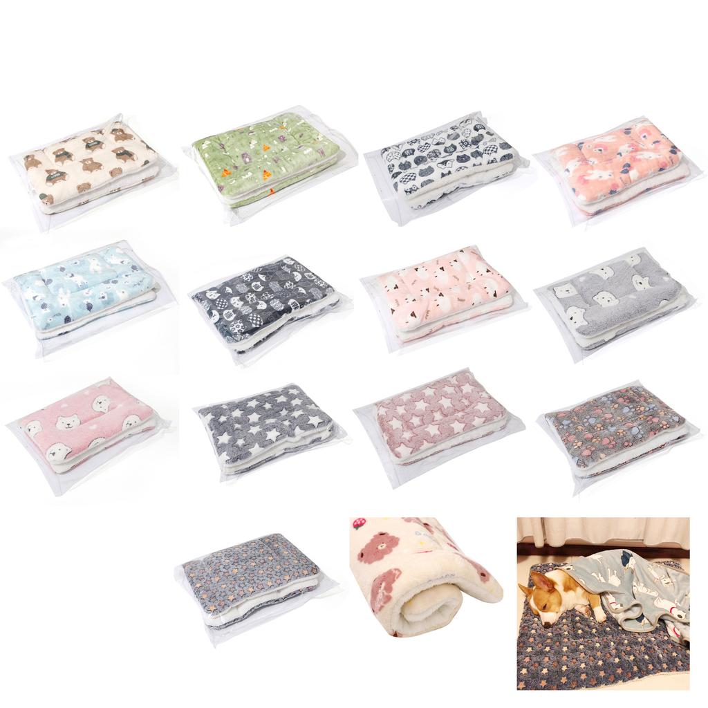 Dog Blanket Super Soft Furry Warm Fleece Flannel Star Print Pet Blankets Machine Washable for Small Medium Large Dog