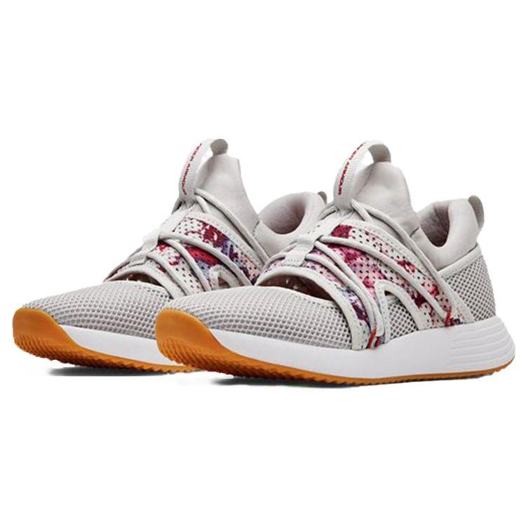 Under Armour Breathe Sola Breathable Low-Top Lifestyle Shoes Women Sneaker Gray Purple 3021822-100