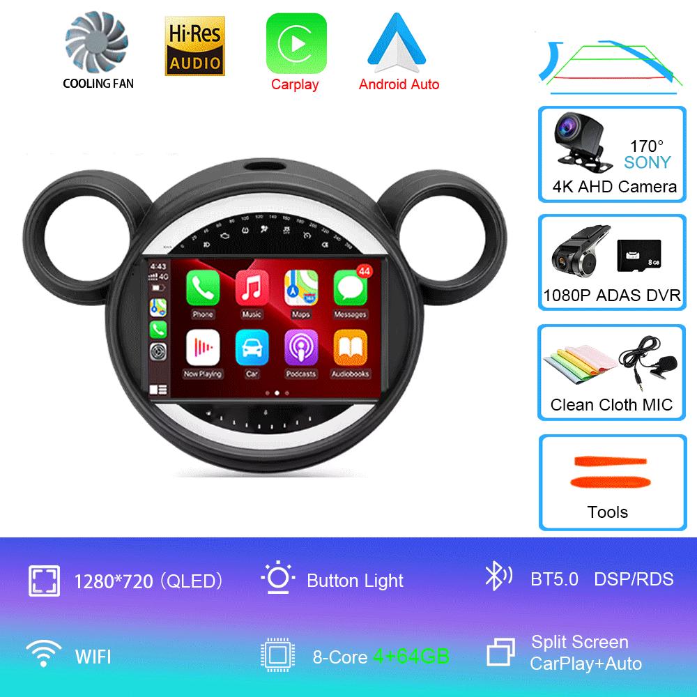 Android 14 Car Radio For BMW Mini 2010 - 2016 Multimedia Video Player Navigation Stereo GPS No 2din 2 Din Dvd