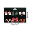 6 Pairs Christmas Series Trendy Earrings Santa Claus Christmas Gifts For Women