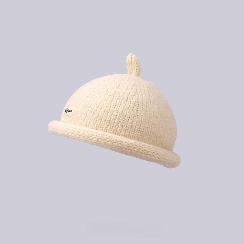 1pc Warmth Knitted Bucket Hat,unisex Leisure Warmth Breathable Pullover with Brim for Outdoor Activities,daily Commute,holiday
