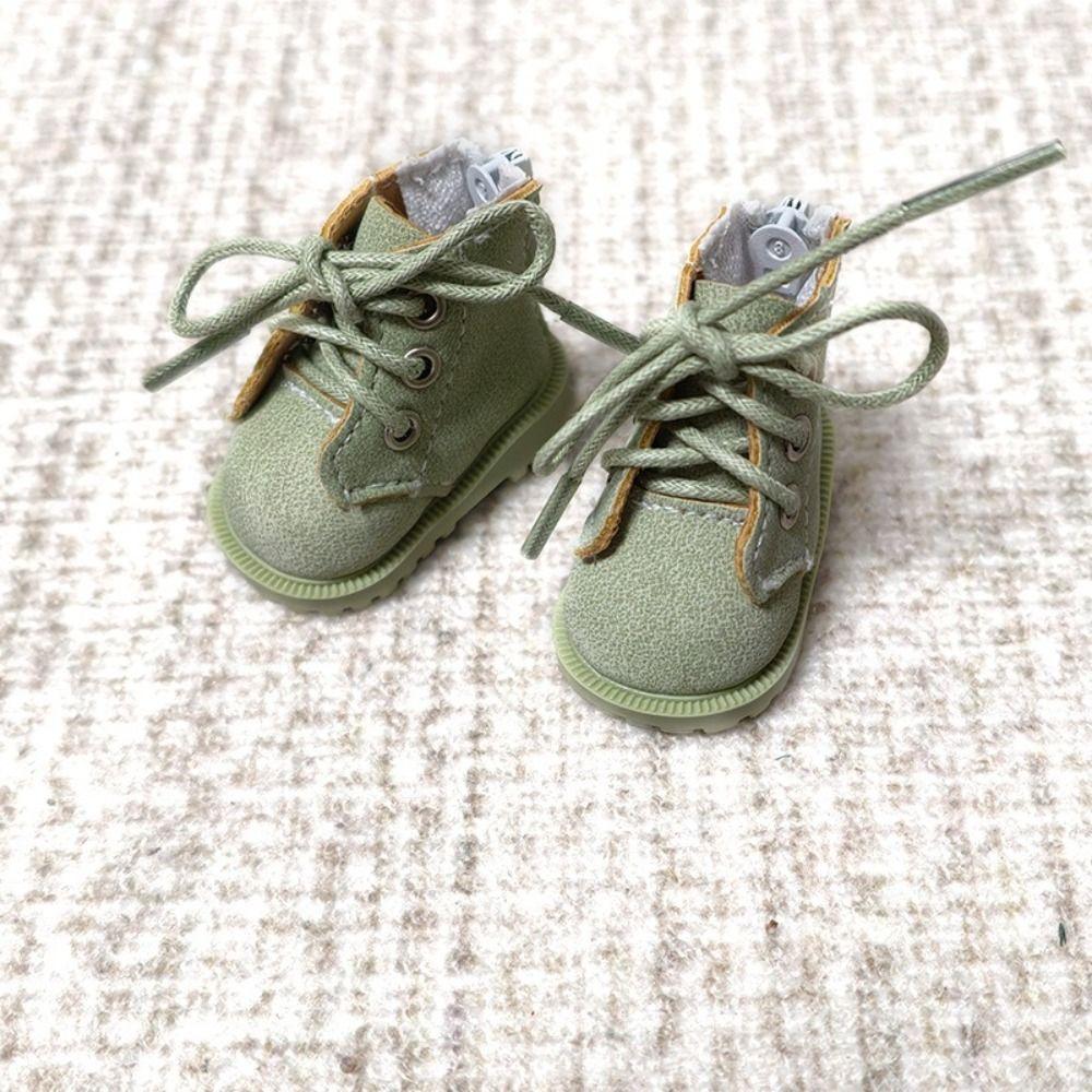 1pair Cute Outfit Doll Leather Shoes Boots Black Brown Dolls Uniform Shoes Bjd Doll Shoe  For Penny