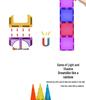 Large Nature Colors Stained Glass Magnetic Building Blocks for Castle Track Assembly
