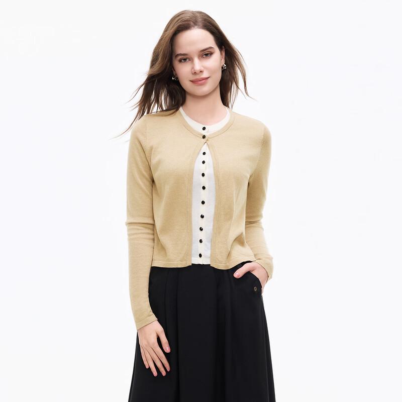 

Women s Faux Two-Piece Color-Block Knitted Cardigan One Size