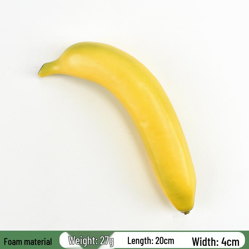 Plastic PU Banana Model for Display and Teaching Props