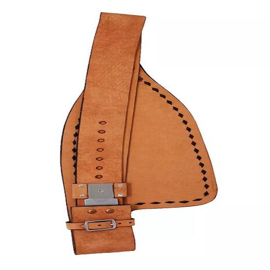 Classic Design Rough Out Leather Western Horse Saddle Replacement Fenders Pair.