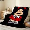 1 Stück Mafalda Gemusterte Flanelldecke Geeignet Für Alle Jahreszeiten Für Heimdeko Wärme Und Komfort Geschenke Feiertagsgeschenk