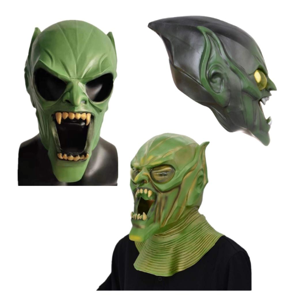 Hero Expedition Green Devil Mask Party Latex Facial Mask Goblin Mask Characters)