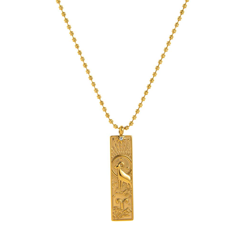 Pendant Necklace With Gold Plating For Fashion Enthusiasts Style A