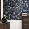 Self-Adhesive Vintage Plant Contact Paper (17.7×393.7in) - Leaf Peel Stickers for Kitchen/Office/Bedroom Home Wall Decoration