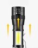Mini 1-5PCS LED Flashlight Zoom Torch COBXPE Lamp Built-in Battery Lamp Outdoor Waterproof Emergency Pocket Light With Pen Clip